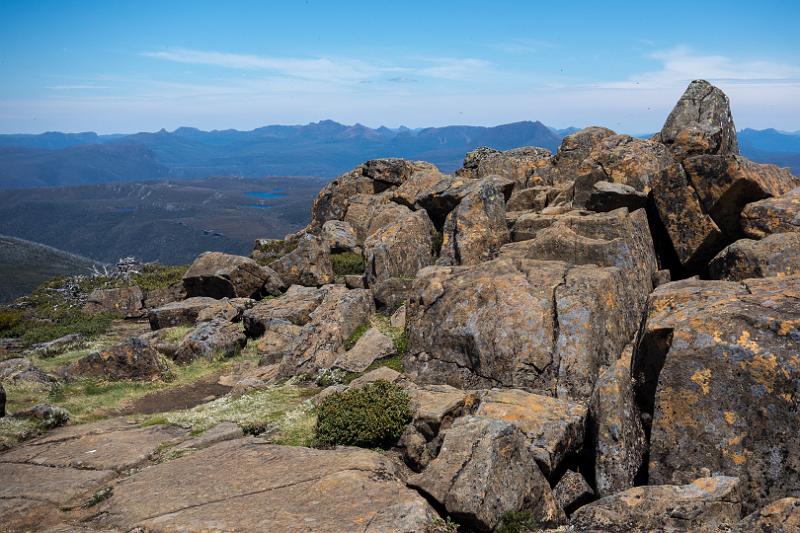 130107_1406_T00351_CradleMountain.jpg - Am Gipfel des Cradle Mountain